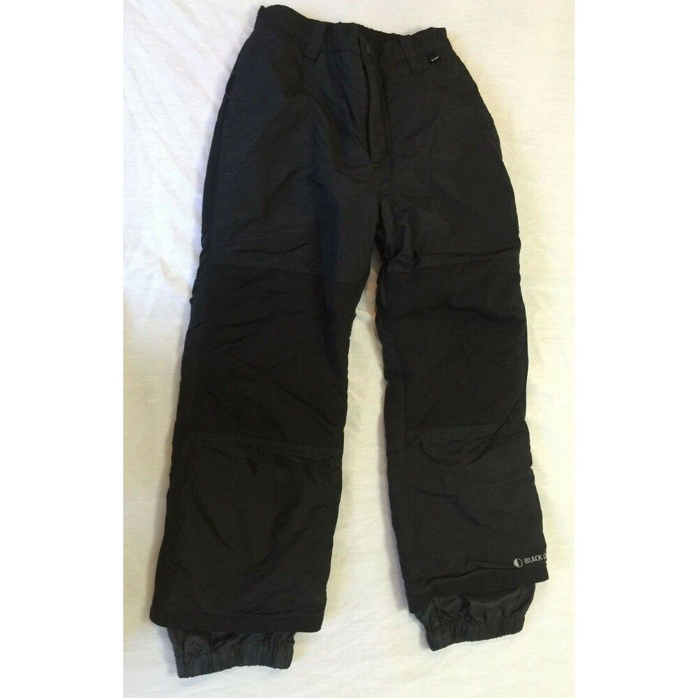 BLACK DOT WATER RESISTANT BOYS GIRLS NYLON SNOW SKI PANTS SIZE YOUTH M